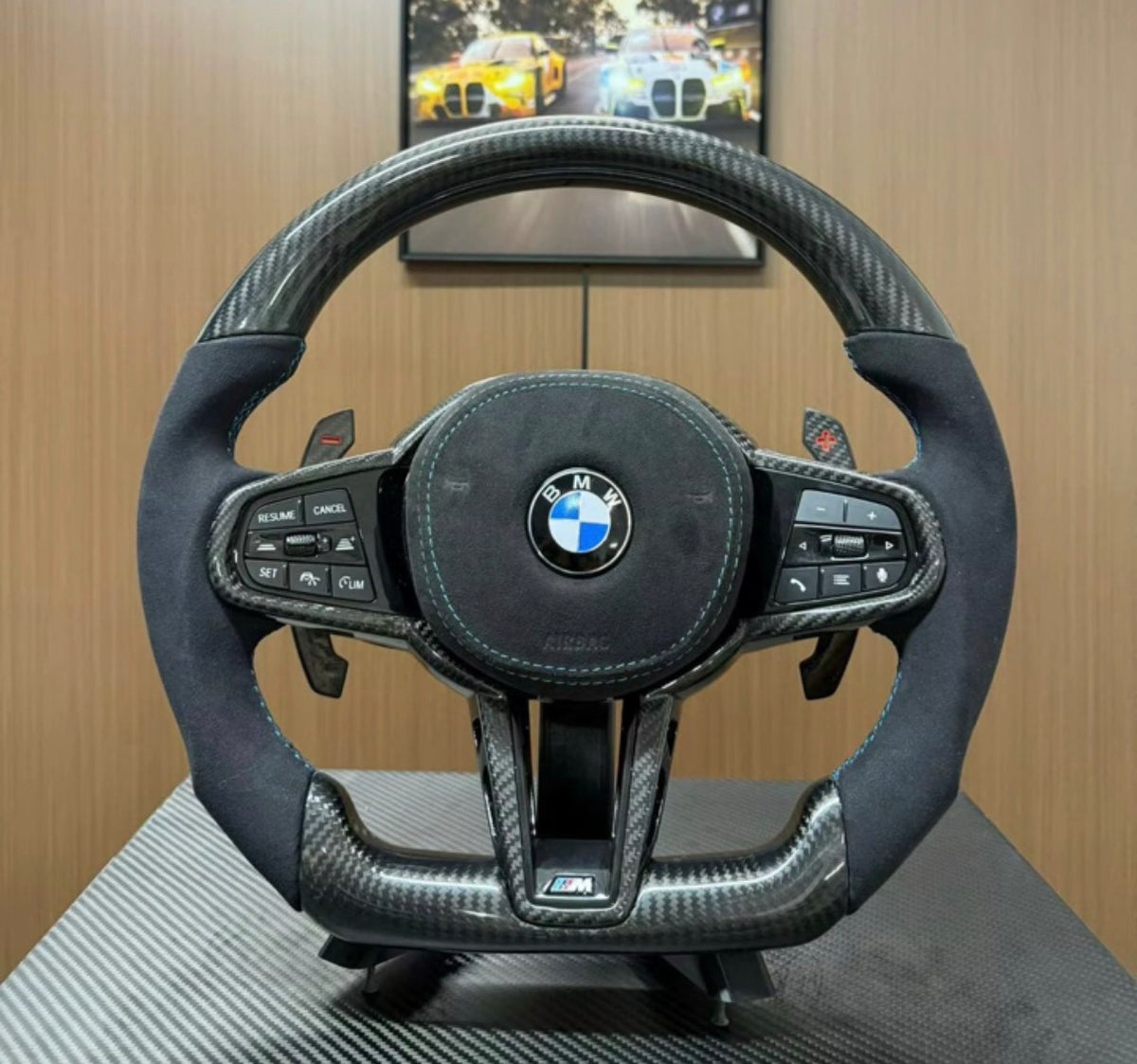 Custom Carbon Fiber G series Steering wheel