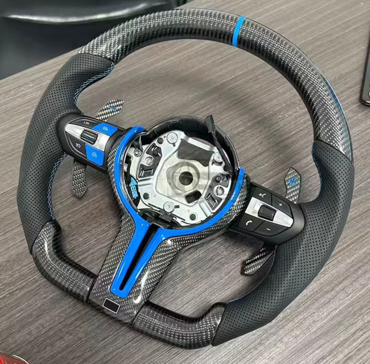 Customisable BMW M Sport Carbon Fibre Steering Wheel F series