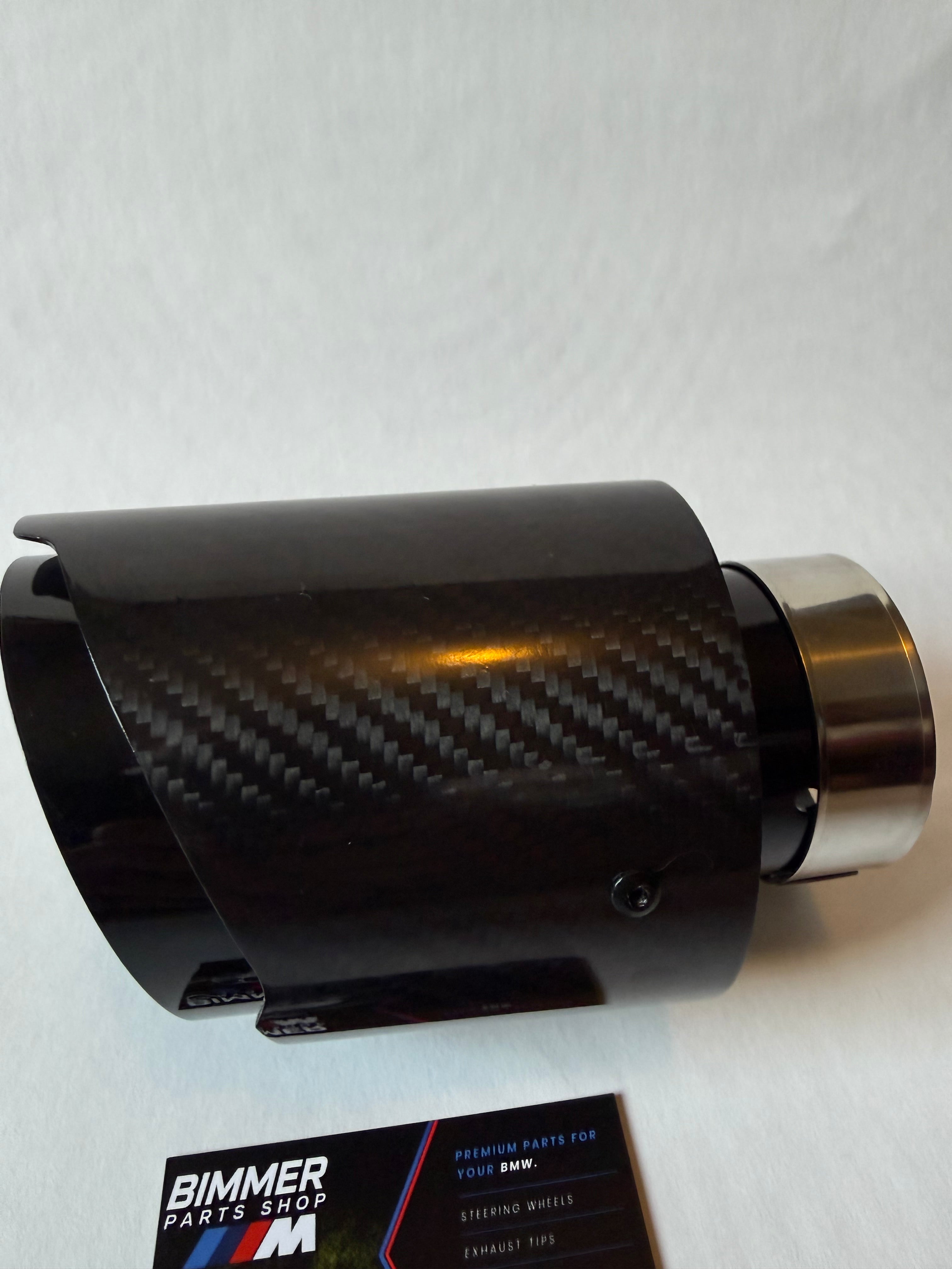 Black Carbon Fibre Exhaust Tips 60-101mm (4 inch)