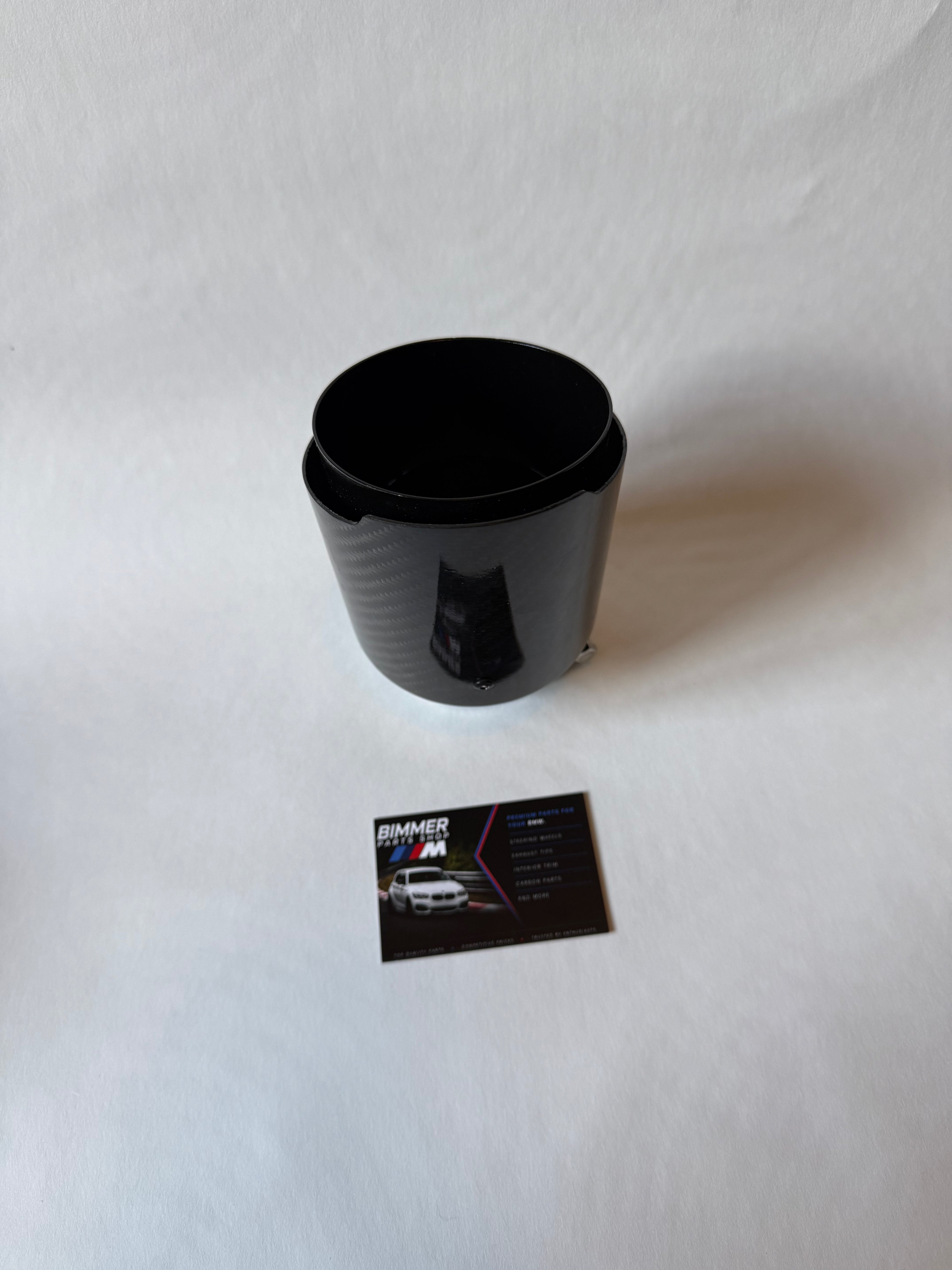 Black Carbon Fibre Exhaust Tips 60-101mm (4 inch)