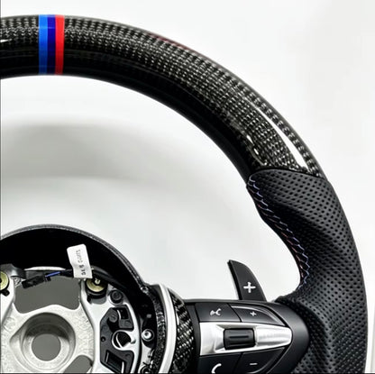 Customisable BMW M Sport Carbon Fibre Steering Wheel — F Series