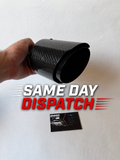 Black Carbon Fibre Exhaust Tips 60-101mm (4 inch)
