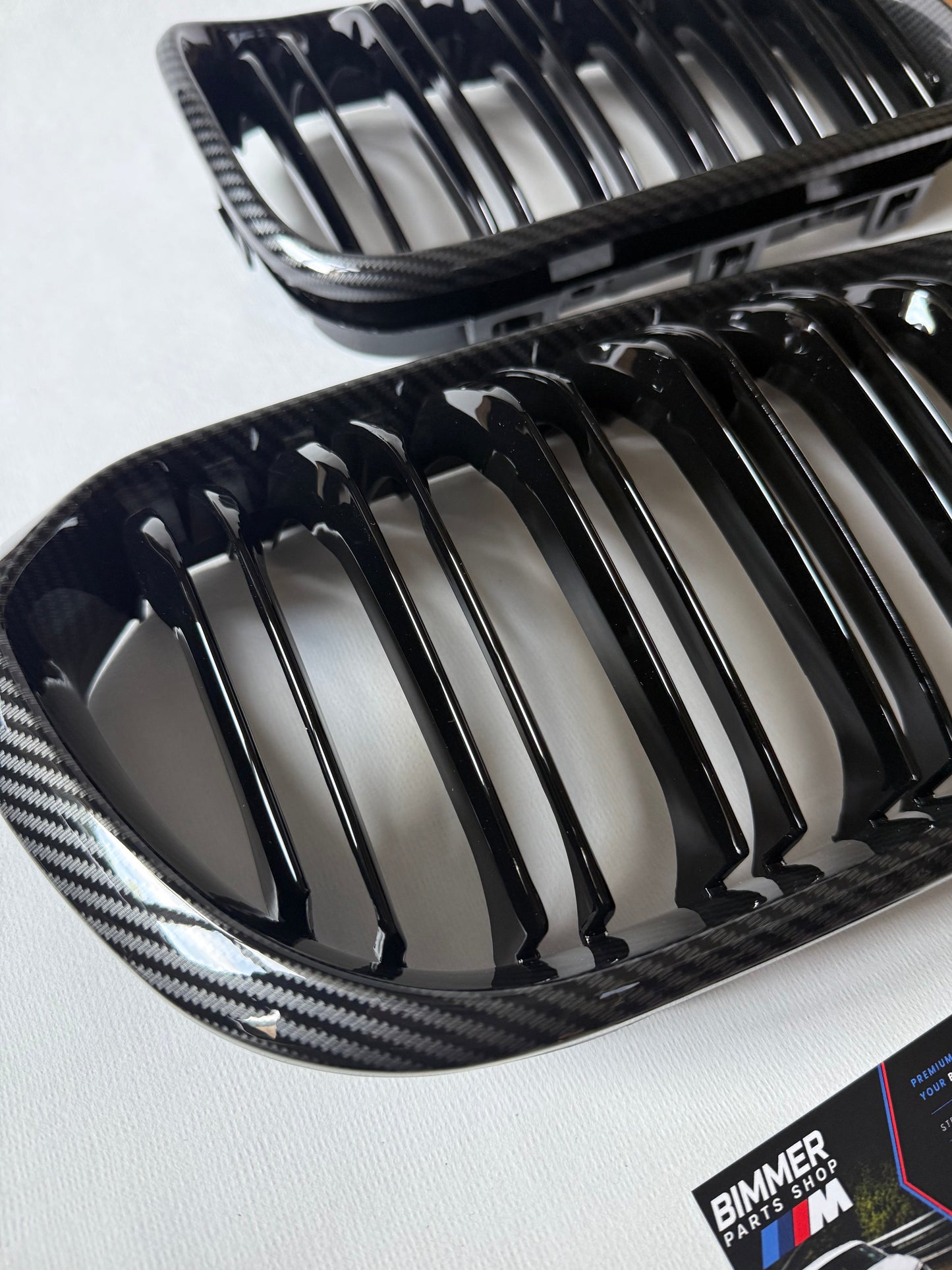 BMW F20/F21 LCI Carbon Fibre Kidney Grills