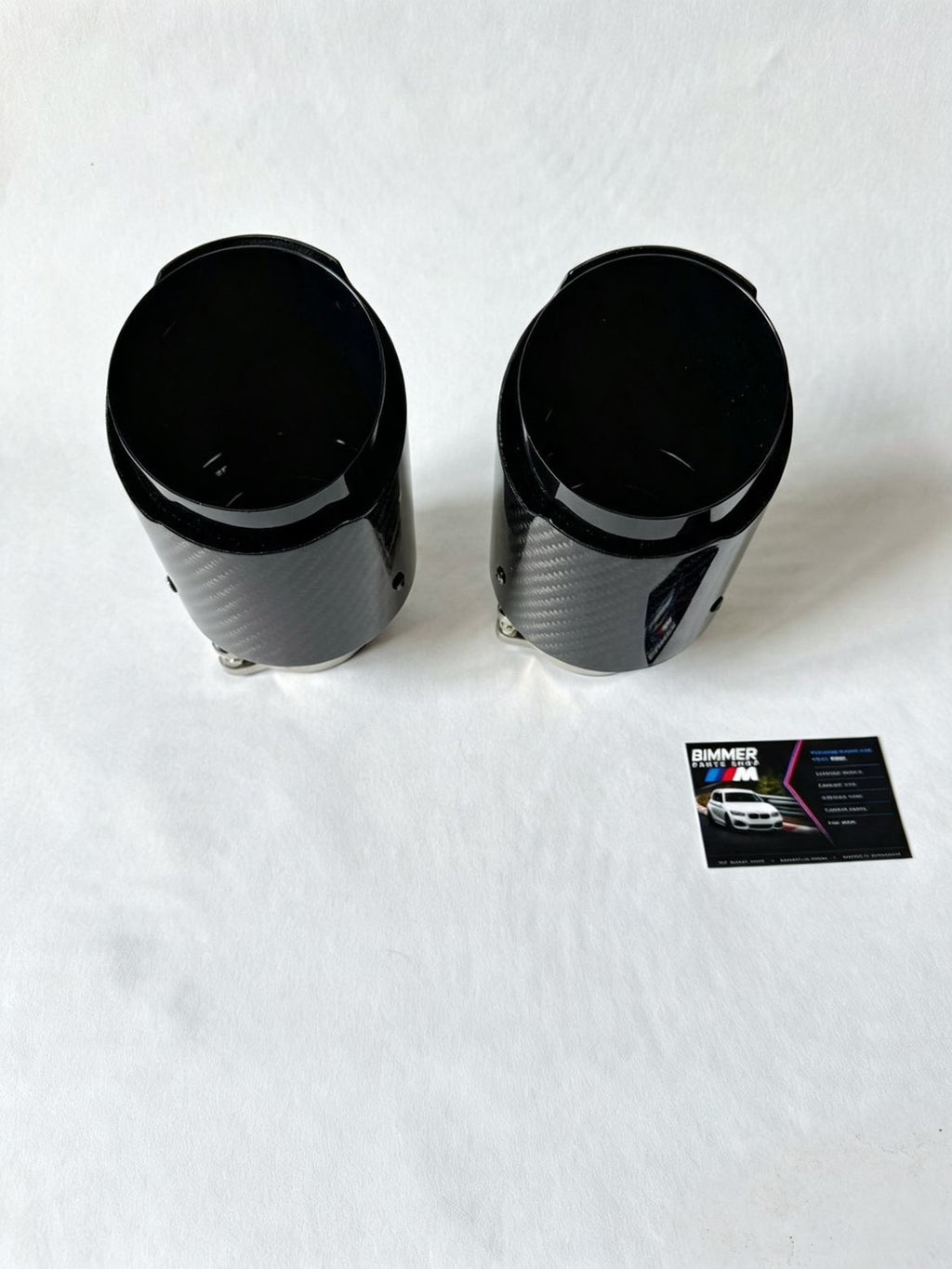 Black Carbon Fibre Exhaust Tips 60-101mm (4 inch)