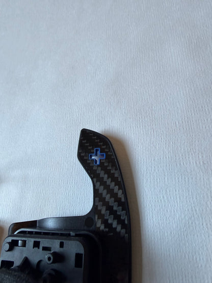 Carbon Fiber Paddle Shifters Blue