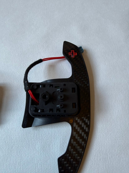 Carbon Fiber Paddle Shifters Red