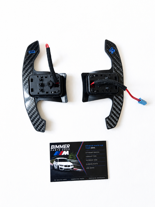 Carbon Fiber Paddle Shifters Blue