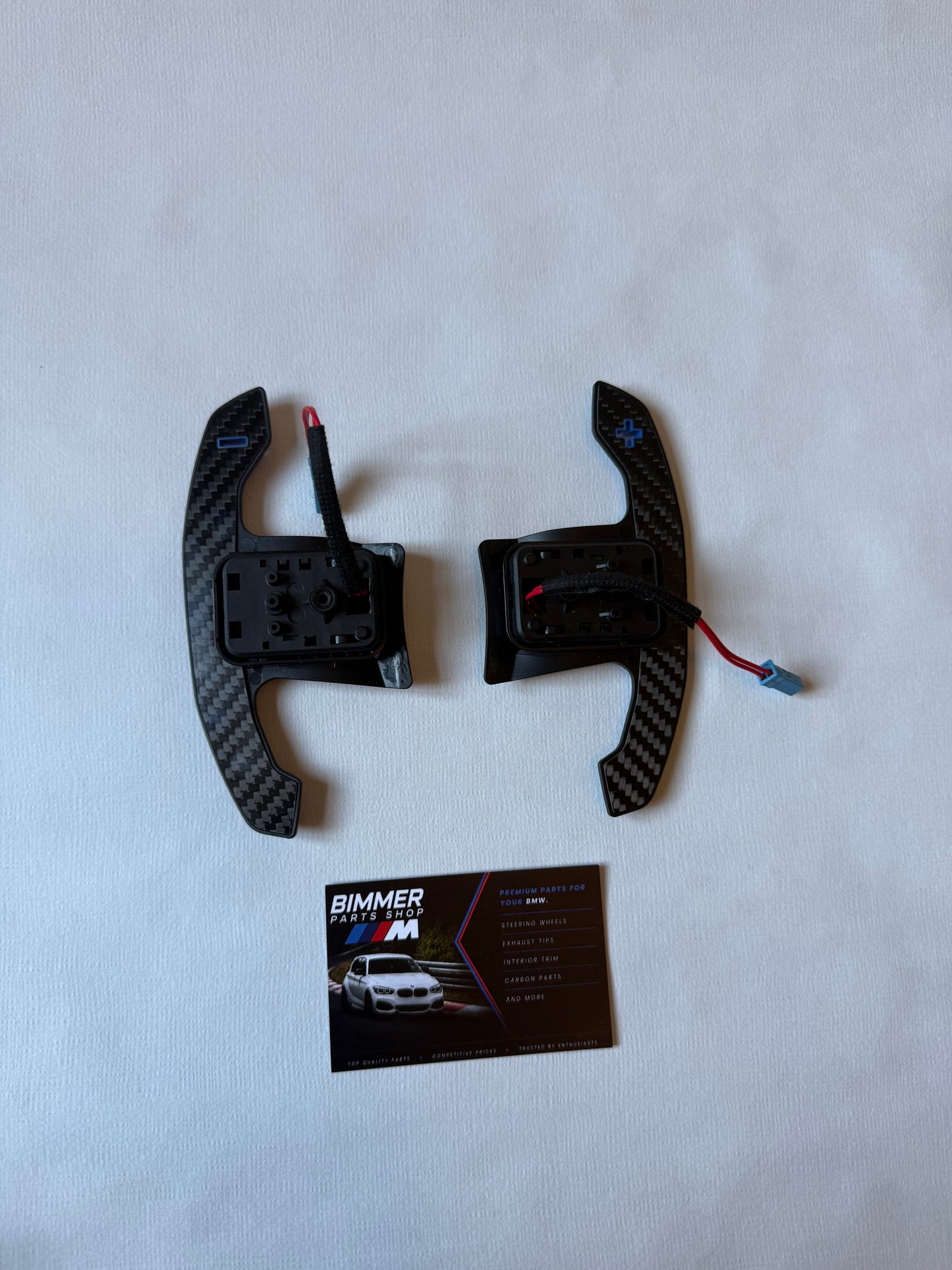 Carbon Fiber Paddle Shifters Blue
