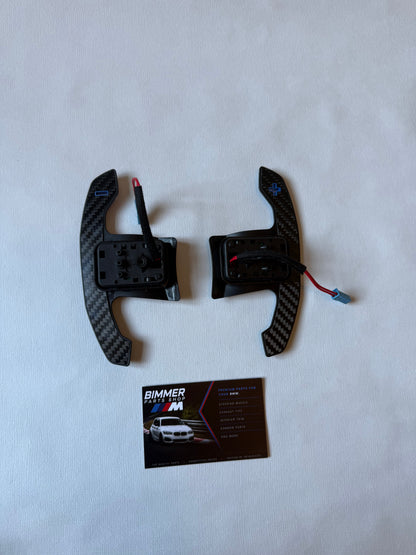 Carbon Fiber Paddle Shifters Blue