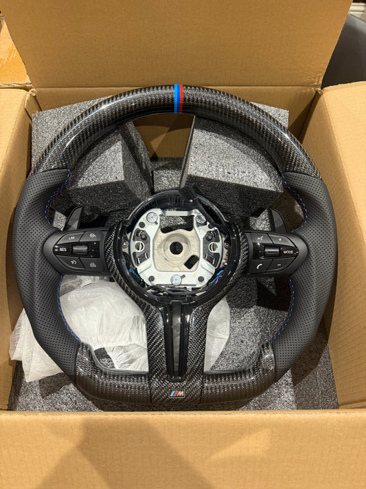 Carbon Fiber Flat Bottom Steering Wheel