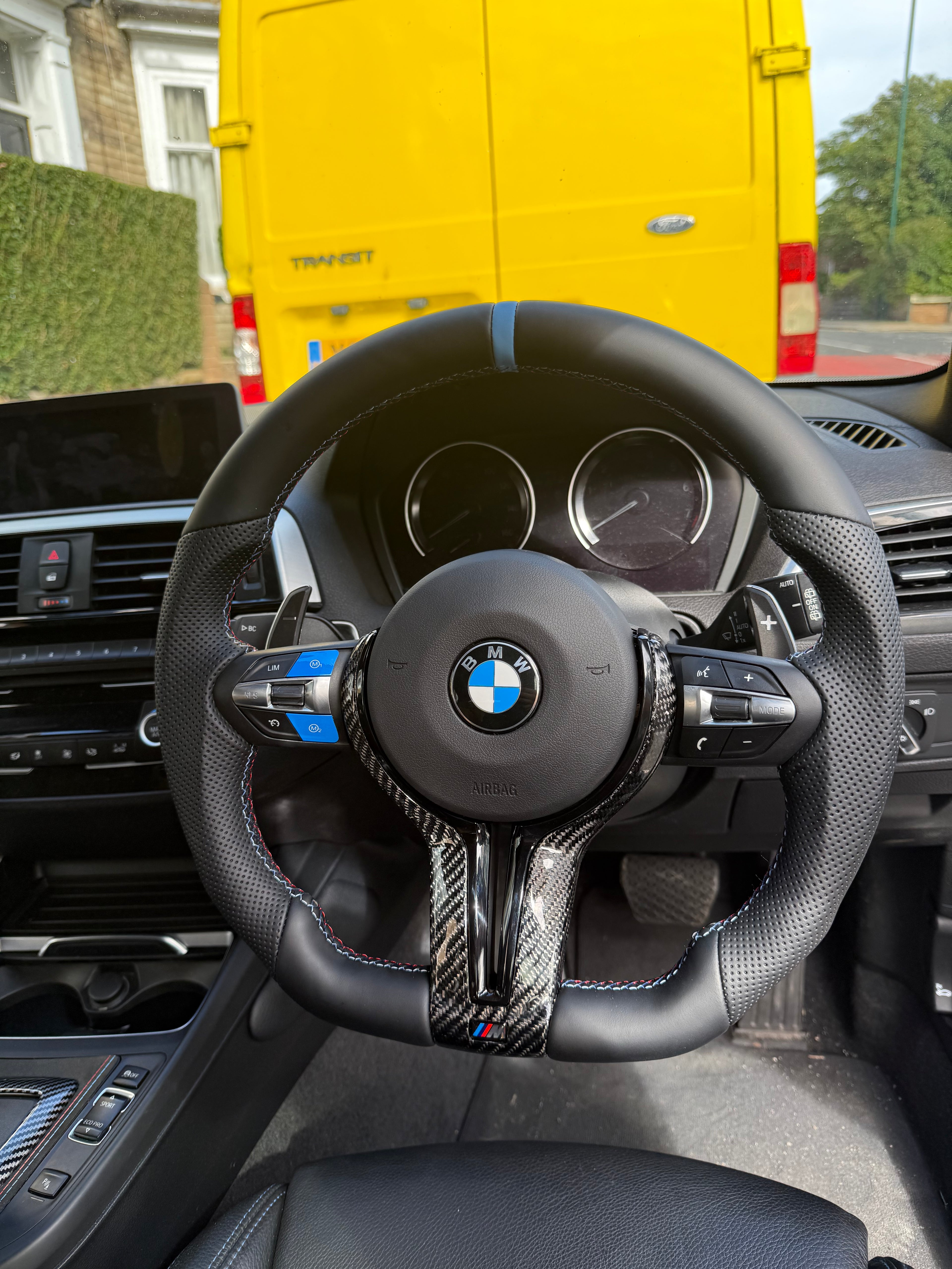 BMW Carbon Fiber Flat Bottom Steering Wheel F series