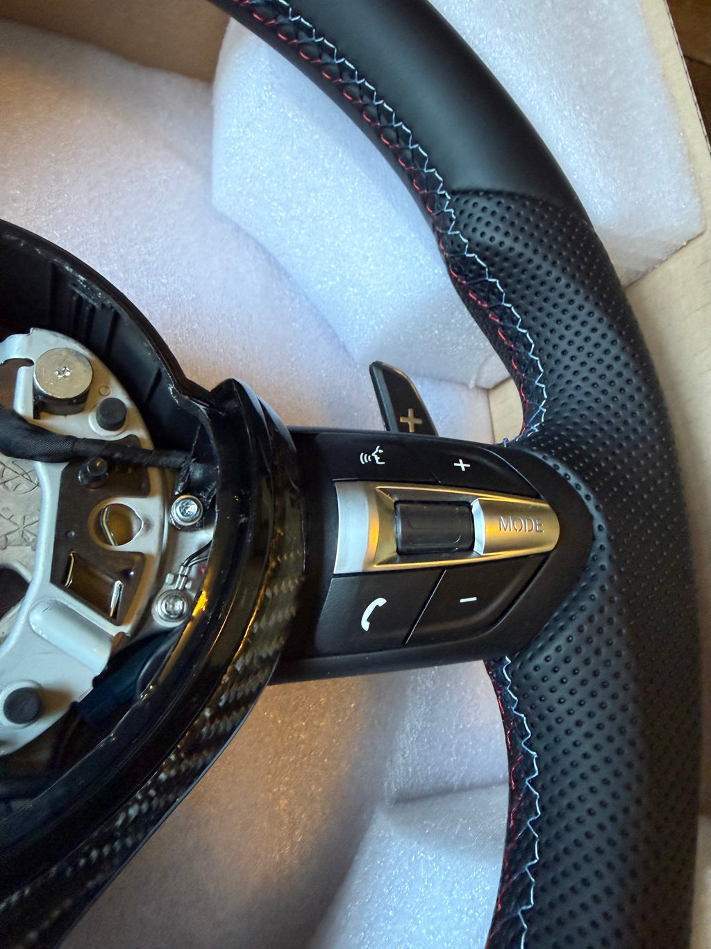 BMW Carbon Fiber Flat Bottom Steering Wheel F series