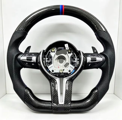Customisable BMW M Sport Carbon Fibre Steering Wheel — F Series